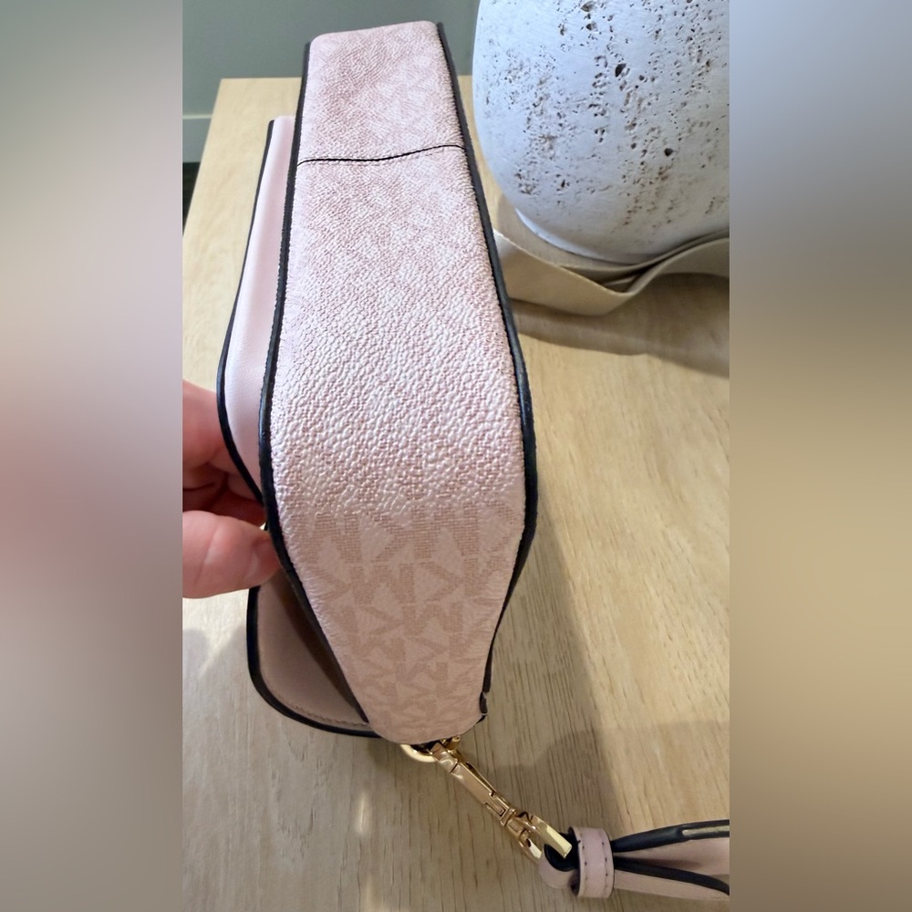 Michael Kors Sloan Editor Medium Logo Messenger Bag Powder Blush Crossbody - Picture 6 of 9